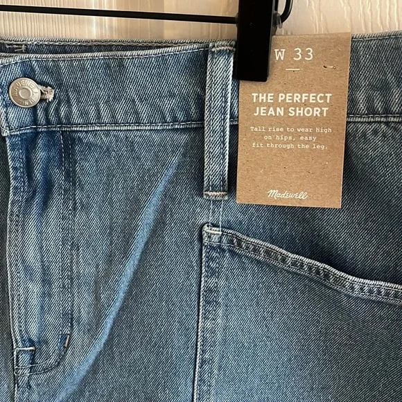 NWT MADEWELL The Perfect Vintage Jean Short in Cardston Wash - Picture 6 of 12